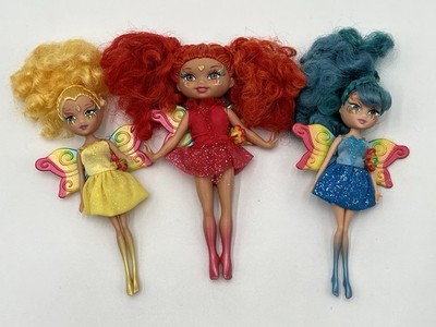 Barbie Fairytopia Magic of The Rainbow Petal Pixies Set ~ ULTRA RARE Mattel 2007