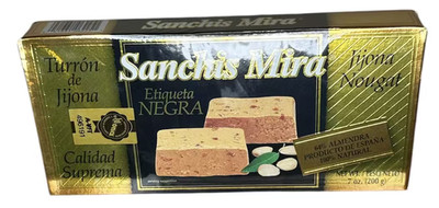 Sanchis Mira Turron de Jijona. 7 oz Just arrived from Spain.