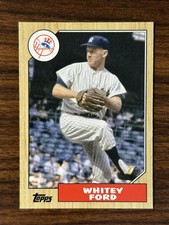 2022 Topps Archives Whitey Ford New York Yankees Base 1987 Design 217