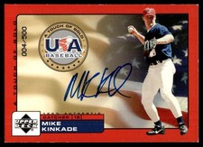 2000 Upper Deck Victory Mike Kinkade Auto 004/500 USA #460