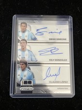 Diego Simeone&Kily Gonzalez& Lopez 2026 Panini Prizm FIFA World Cup Triple Auto
