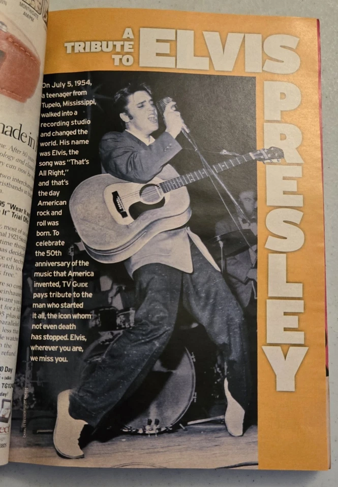Vintage TV Guide - July 4-10 2004 Elvis Cover  & CD That’s All Right - READ - Image 2 of 3