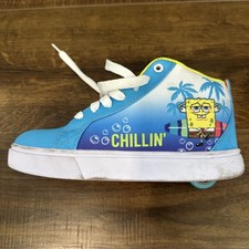 Heelys SpongeBob Squarepants Racer Grade School Kids Size Yth 4 Skate Shoes