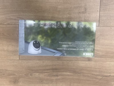 Lorex H13 E893DD Outdoor 4K Ultra HD Smart Deterrence IP Dome Camera 2 Way Talk