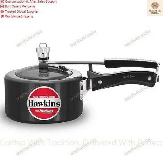 Hawkins 1.5 Litre Instaa Pressure Cooker, Induction Tall Body Best Black Cooker
