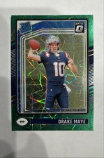 2024 Panini Donruss Optic Rated Rookie Drake Maye #229 Green Velocity Prizm (RC)