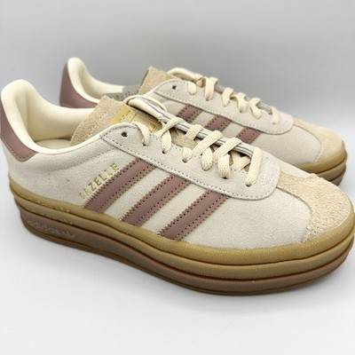 adidas Gazelle Bold Cream Clay Beige Pink Sand Strata Women's
