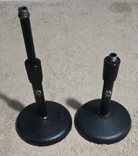 LOT OF TWO Atlas Sound Table Top Adjustable Microphone Mic Stand NICE FreeShip 