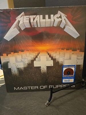 METALLICA Master of Puppets Exclusive LP Battery Brick Red Vinyl New, Sealed