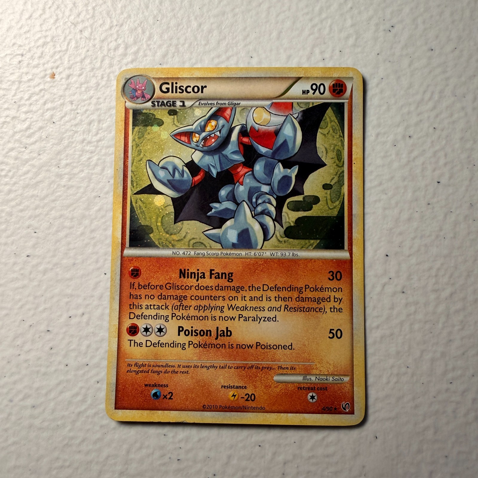 Gliscor 4/90 Holo Pokemon Undaunted 2010 MP