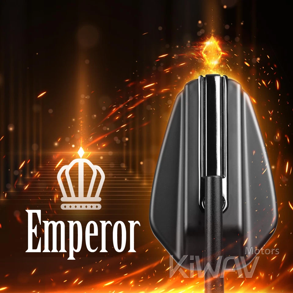 VAWiK Emperor Rear View Mirrors Black Coffin-shaped 10mm 1.5p for BMW R nine T - Изображение 3 из 4