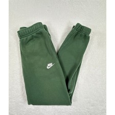 Nike Sportswear Club Boys XS Green Fleece Joggers Sweatpants