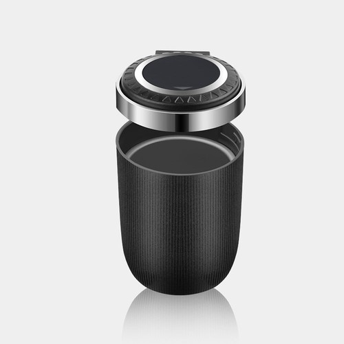 Portable Car Ashtray with Lid Smell Proof Blue Led Ashtray Cups Car Accessories - Picture 7 of 11
