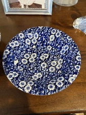Crownford Staffordshire Calico Blue Bowls Set Of 12 Very Nice Look