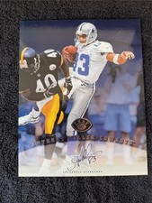 Anthony Miller Cowboys Signed 1997 Leaf Donruss 8x10 Signature Series Photo Card