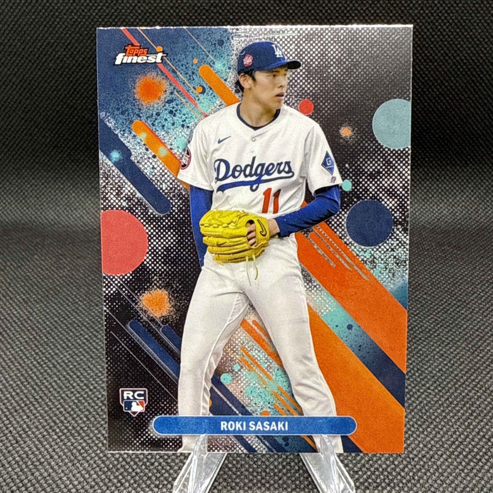 2025 Topps Finest Roki Sasaki Rookie Common #40  Los Angeles Dodgers RC