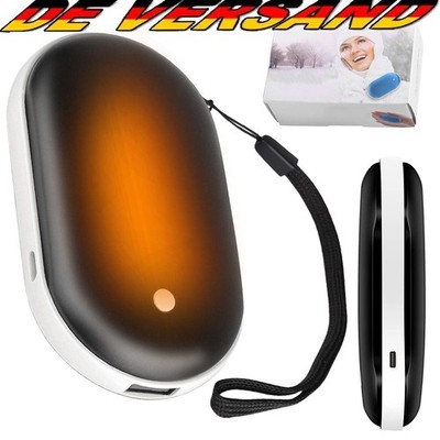 Elektrisch Handwärmer USB 5200mAh Power Bank Taschenwärmer Tragbar Heizgerät