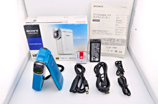 Sony HDR-GW77V Blue Full HD Handycam Video Camera Exc 5 Tested Working Japanese