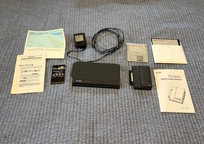 Vintage Atari Portfolio 16-Bit Personal Computer Portable DOS DIP 2.11 1989 PDA