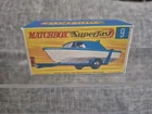 matchbox superfast lesney NO 9 BOAT AND TRAILER repro box