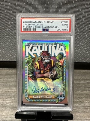 2023 Bowman U Chrome Caleb Williams The Big Kahuna Auto /150 PSA 9 #TBK-1