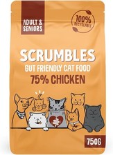Scrumbles Adult and Senior Cats Dry Food, 750g 10.85 per kilo