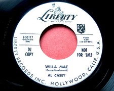 AL CASEY Willa Mae/She Gotta Shake 45 Liberty PROMO Rockabilly EDDIE COCHRAN NM!