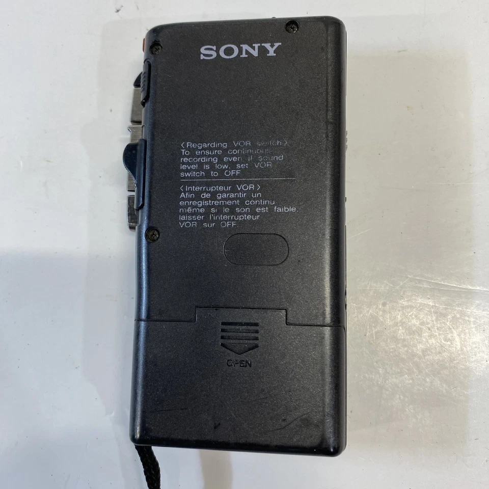 Grabadora de voz Sony M-629V microcassette-grabadora ANTES no probada Foto 3 de 4