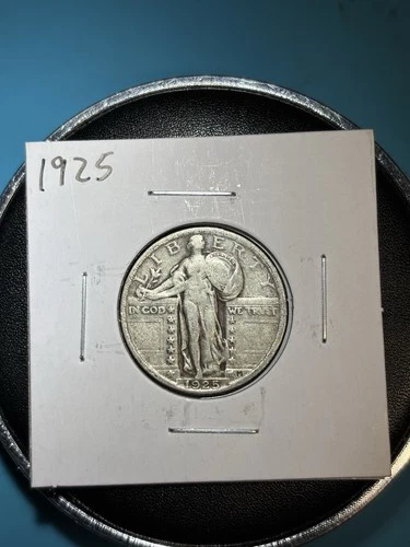 1925 P Philadelphia Mint Standing Liberty Quarter Nice 90% Silver Coin