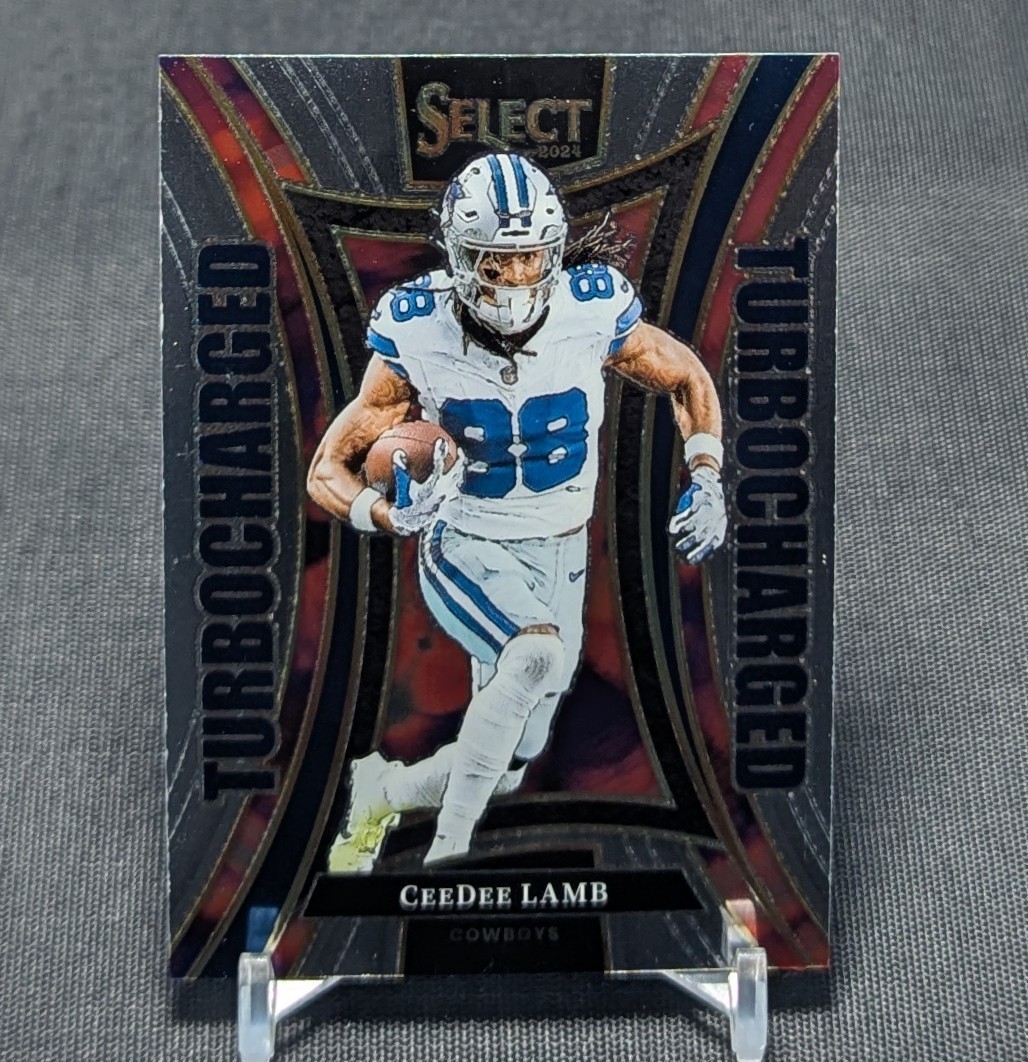 Ceedee Lamb Turbocharged Insert 2024 Panini Select Football #23 Dallas Cowboys