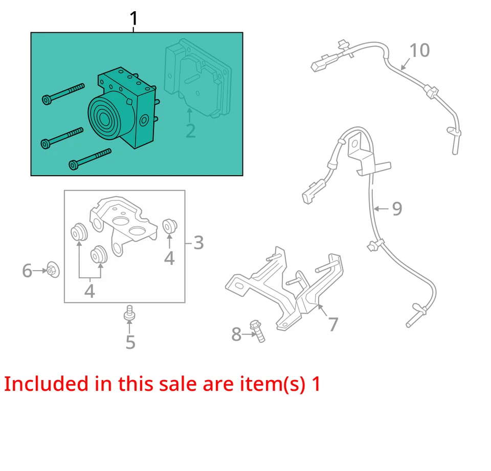 Módulo de control de bomba ABS Ford Fusion 2013-2013 KPPDU Foto 3 de 4