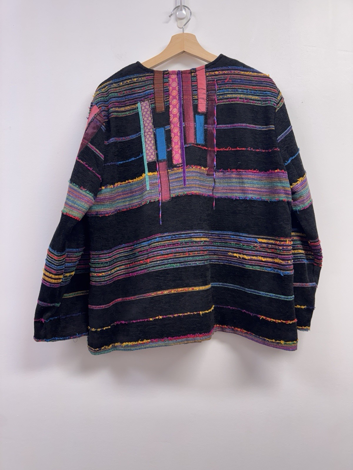 Choices Patchwork Artsy Button Front Blazer Jacke… - image 8