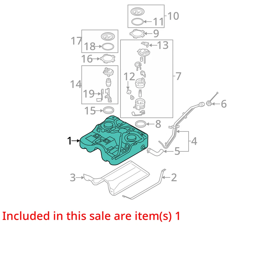 (LOCAL PICKUP ONLY) Fuel Tank Fits 11-13 SORENTO 4491872 Foto 2 de 3