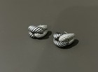 David Yurman Labrynth Pave And Sterling Silver Earrings — photo 1