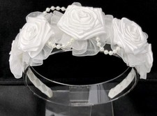 Custom Bride Headband First Communion Headband Flower Girl Headband Bridesmaids