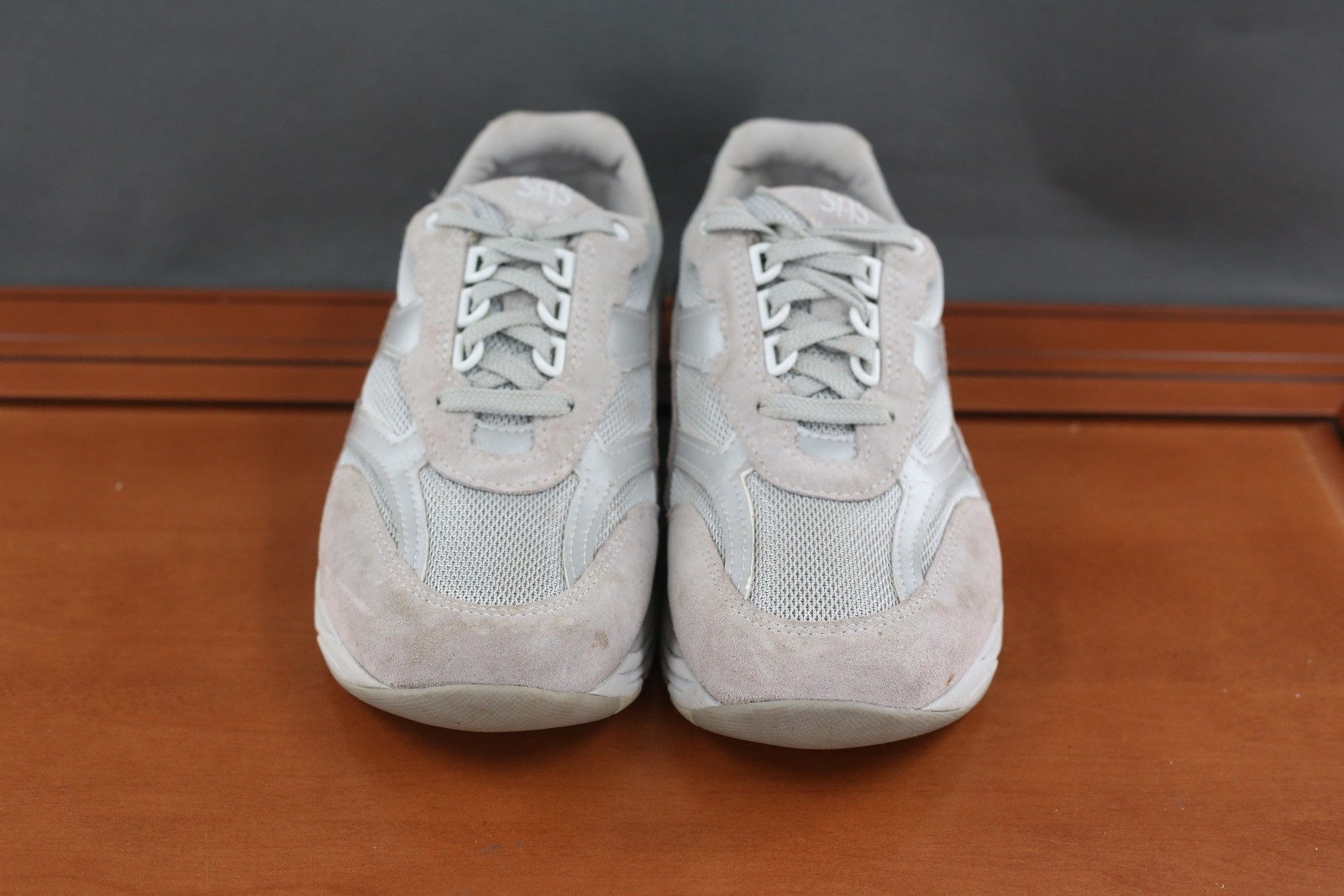 SAOLA Scarpe SAS donna taglia 8 W3 grigio scamosciato rete comode da passeggio suola tripad