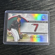 2023 Bowman Topps Druw Jones Scouts Top 100 Chrome #BTP-7 Diamondbacks