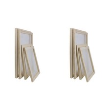 8 Pack Wooden Making Mould Frame, Screen Printing Frame for DIY Craft and4307