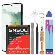 Galaxy S22 Battery, 2024 Upgraded  6800mAh EB-BS901ABY Li-Polymer Battery R...