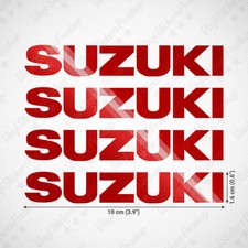 Kit 4 stickers SUZUKI 10 cm