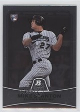 2010 Bowman Platinum Giancarlo Stanton (Mike on Card) #86 Rookie RC 0ha3