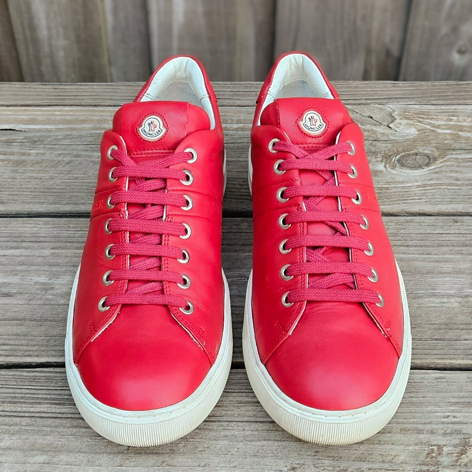 Moncler Vincent Low Top Sneakers Red Size 9 D US $570 thumbnail 12