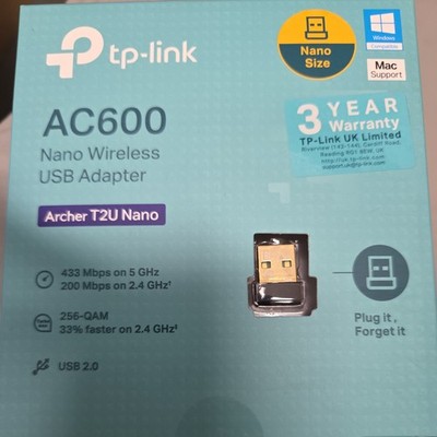 TP-LINK AC600 (433+200) WLAN Dual Band Nano USB Adapter 4.2 