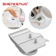 Shower Bathroom Soap Holder Box Quick Drain Plastic Sponge Storage Tray