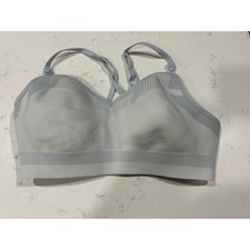 Nike Womens Medium Sports Bra Light Blue Racerback Performance Activewear