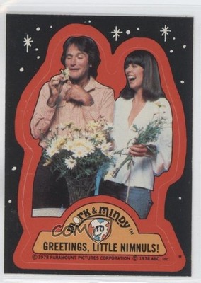 1978 Topps Mork & Mindy Stickers Greetings little Nimnuls! #10 0n8