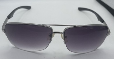EGO Eyewear 7261 Sunglasses Italian Design Silver Metal Purple Gradient Lens