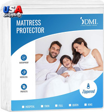 Waterproof Mattress Protector and Mattress Cover, Soft, Encased Zippered Fi