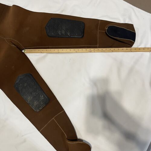 Redhead Bone Dry Fishing Waders Mens Medium Brown Overalls Bib Hunting Outdoor - Picture 9 of 12