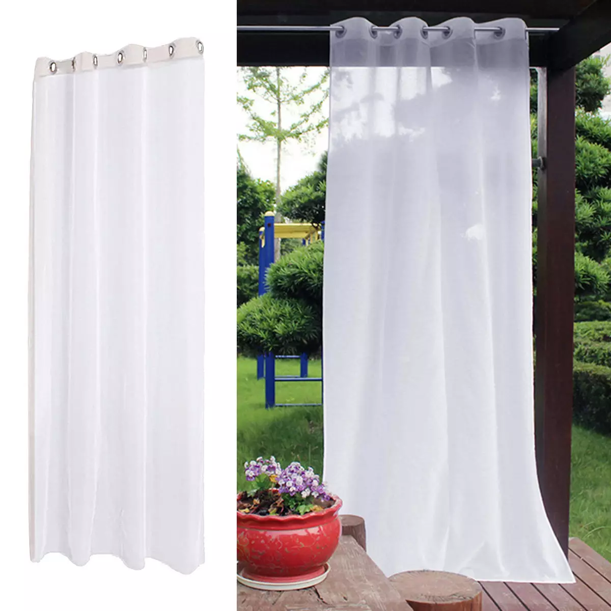 Outdoor sheer curtains deals